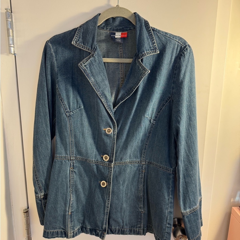 French Cuff Denim Jacket